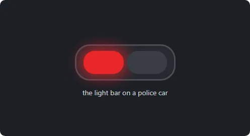 On screen: a police car with a red and a blue light blinking in turns